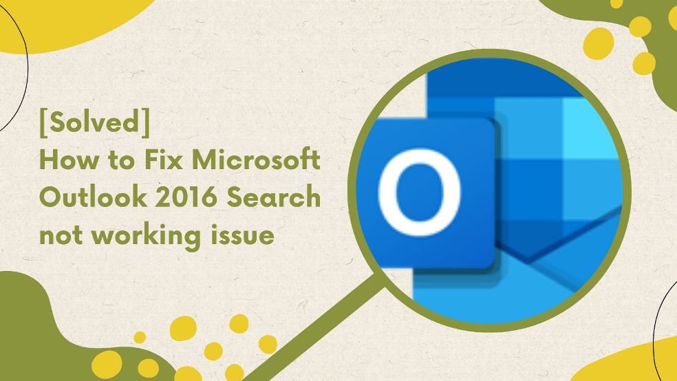 outlook 2016 search