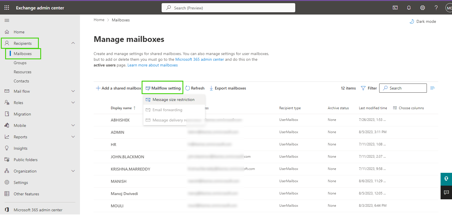 mail-flow-settings